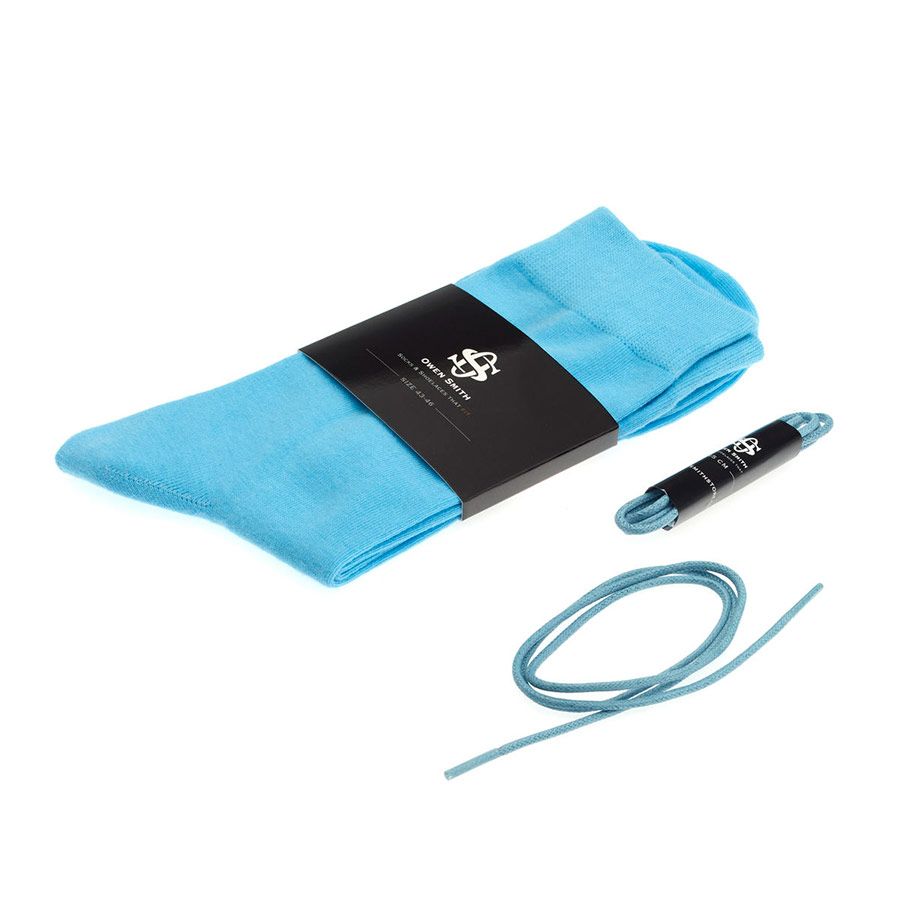 Owen Smith Socks & Laces Set Blue