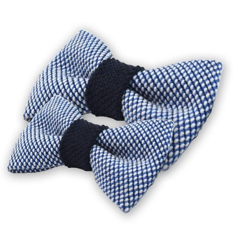 House of Orime YUMI bow tie - ice blue dark blue