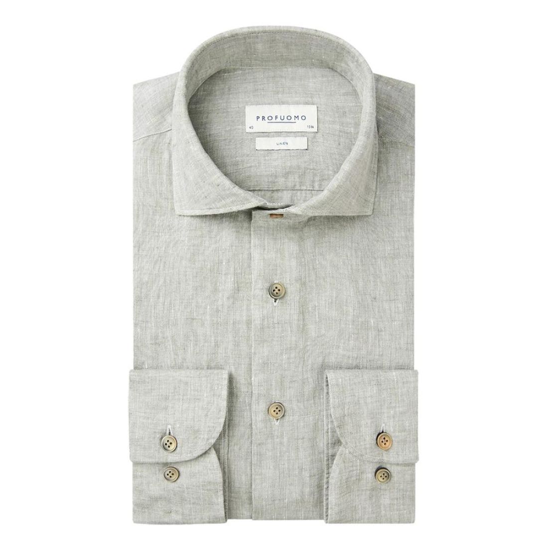 Profuomo Linen Shirt - Green