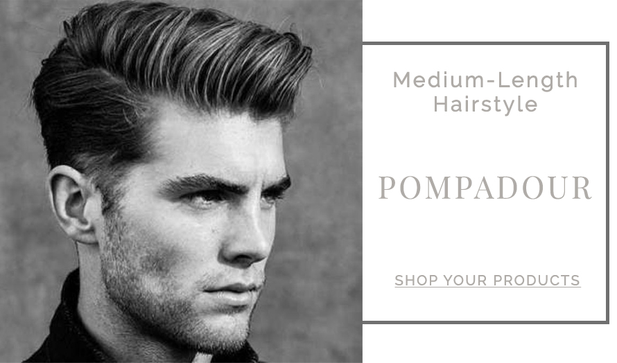 Medium Pompadour with Shaved Sides | Shaved sides, Pompadour, Pompadour  haircut